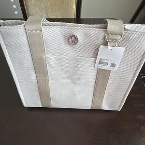 Lululemon Athletica 2 Tone Canvas Tote Bag